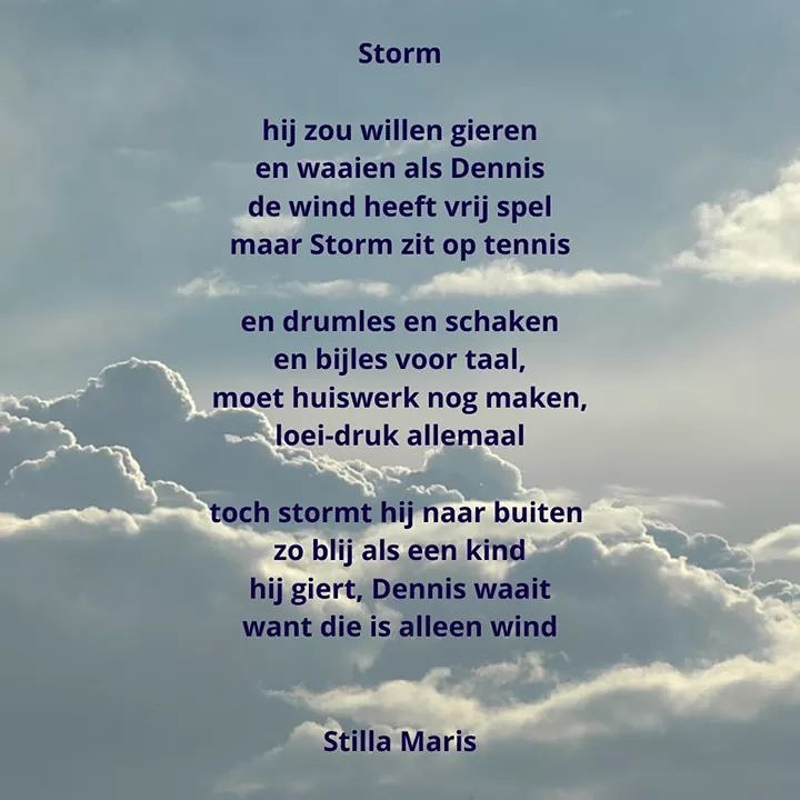 Stormachtige gedachten dit weekend...