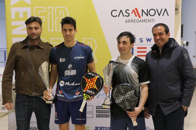 Christian Fuster e Denis Perino, campeões do sexo masculino.