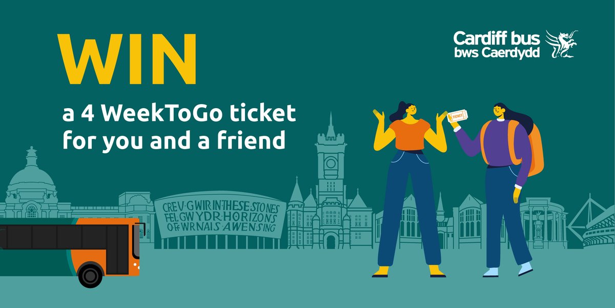 Cardiffbus's tweet image. 🤩 Random Acts of Kindness Day giveaway 🤩
As today is #RandomActsofKindness day, retweet this post and tag a friend for your chance to win a 4 week to go Cardiff Bus ticket on the app for them and also for you!

T&amp;amp;Cs - bit.ly/37kJbGT