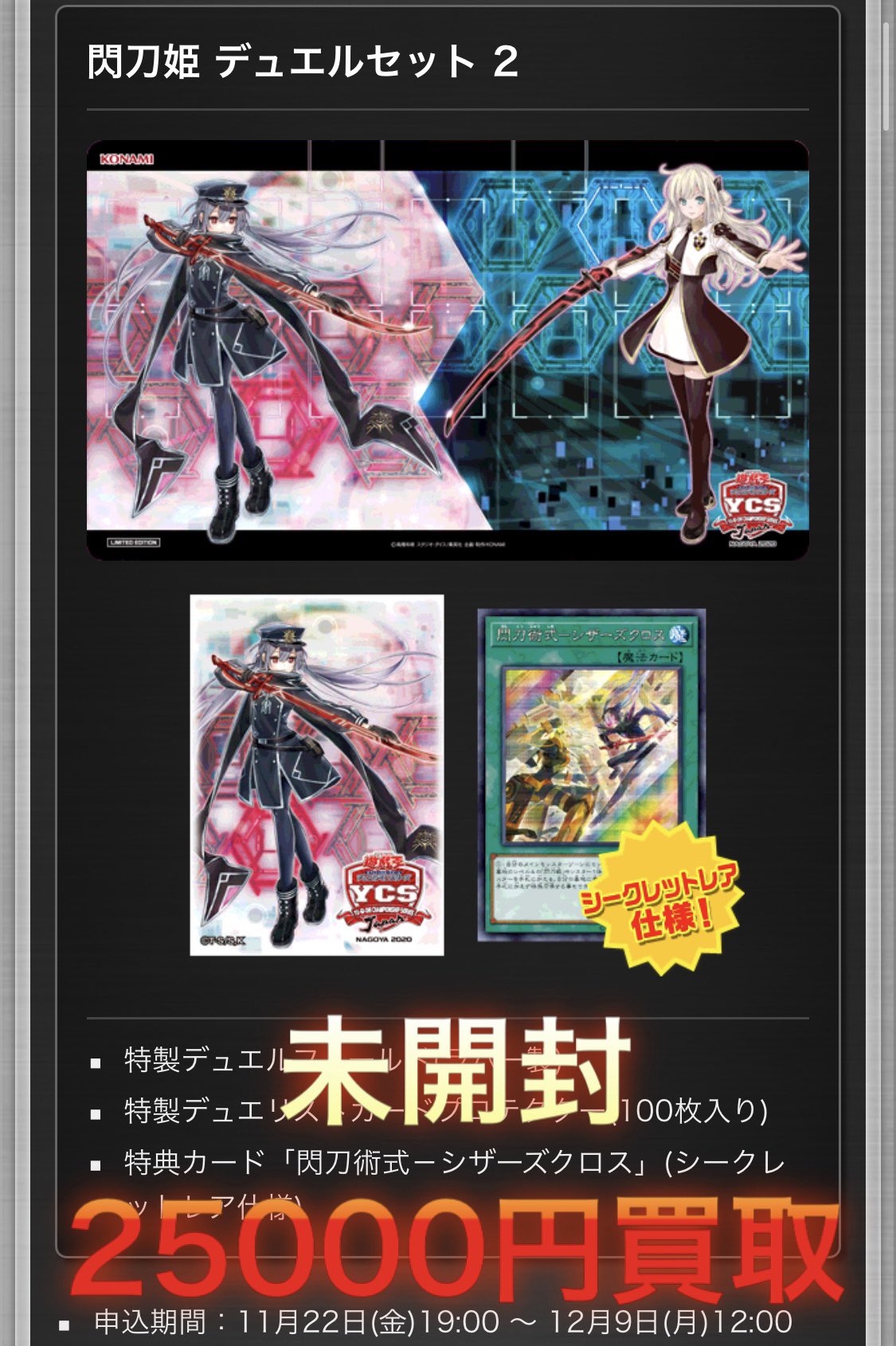 遊戯王　閃刀姫　ycsj デュエルセット Amazon.co.jp: 遊戯王 YCSJ 名古屋 限定 閃刀姫 デュエルセット