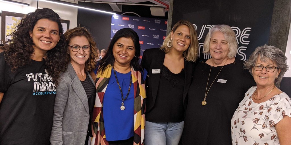It takes a village! Great to see the whole #education ecosystem come together to help make a positive impact on Australia's young learners.

Photo: <a href="/filipacaraujo/">Filipa</a> (<a href="/BlueChilliGroup/">BlueChilli</a>), Sarah Bassett (<a href="/awscloud/">Amazon Web Services</a>), <a href="/PetraTrinke/">Petra Trinke</a> (<a href="/FutureMindsAcc/">Future Minds Accelerator</a> Advisory Council member) with attendees.