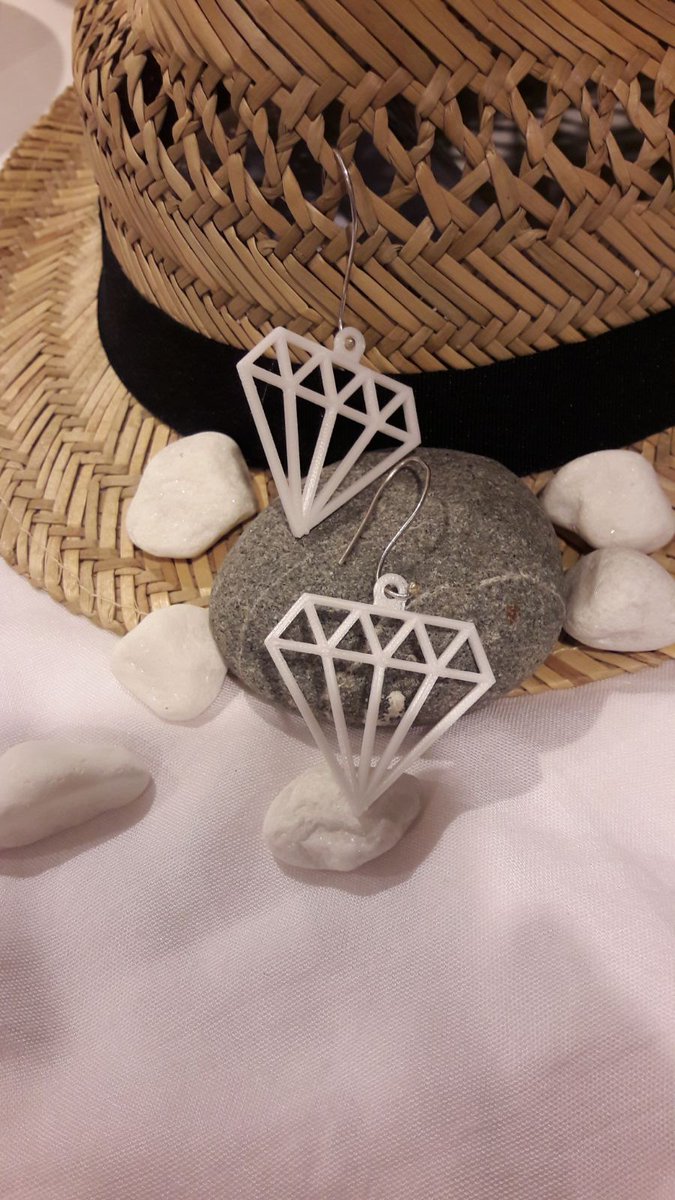 EiriniAntonog's tweet photo. 3D printed earrings #3Dprinting #thingiverse #Waitohi #JohnsonvilleLibrary @wcl_library https://t.co/R93Rkp8EuM