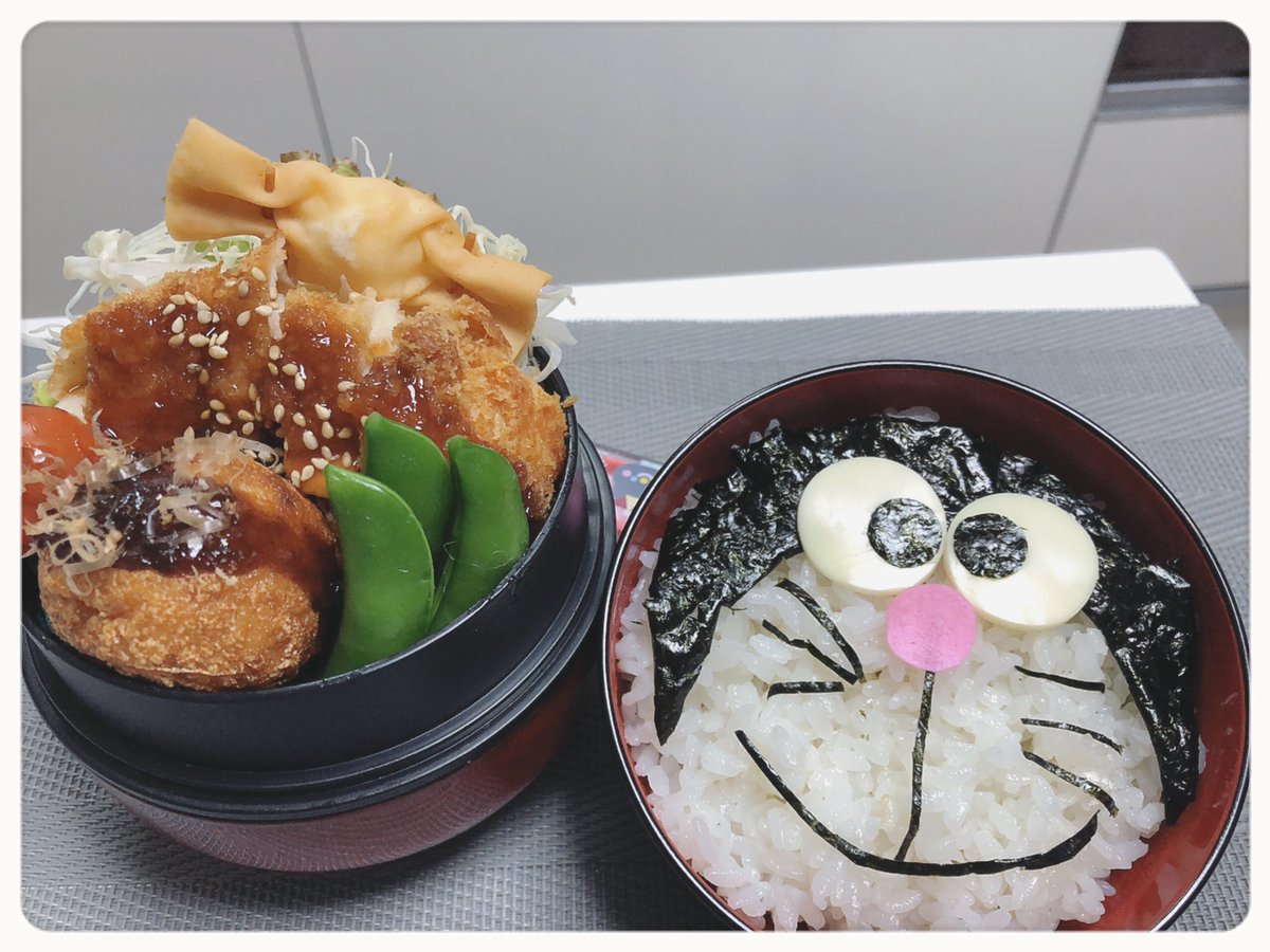 ぱんだまん V Twitter 今日のお弁当 ドラえもん ダルダル月曜日だからこれで許して笑 お弁当 キャラ弁 ドラえもん お弁当作り楽しもう部 オベンタグラム 眠い ダルダル月曜日