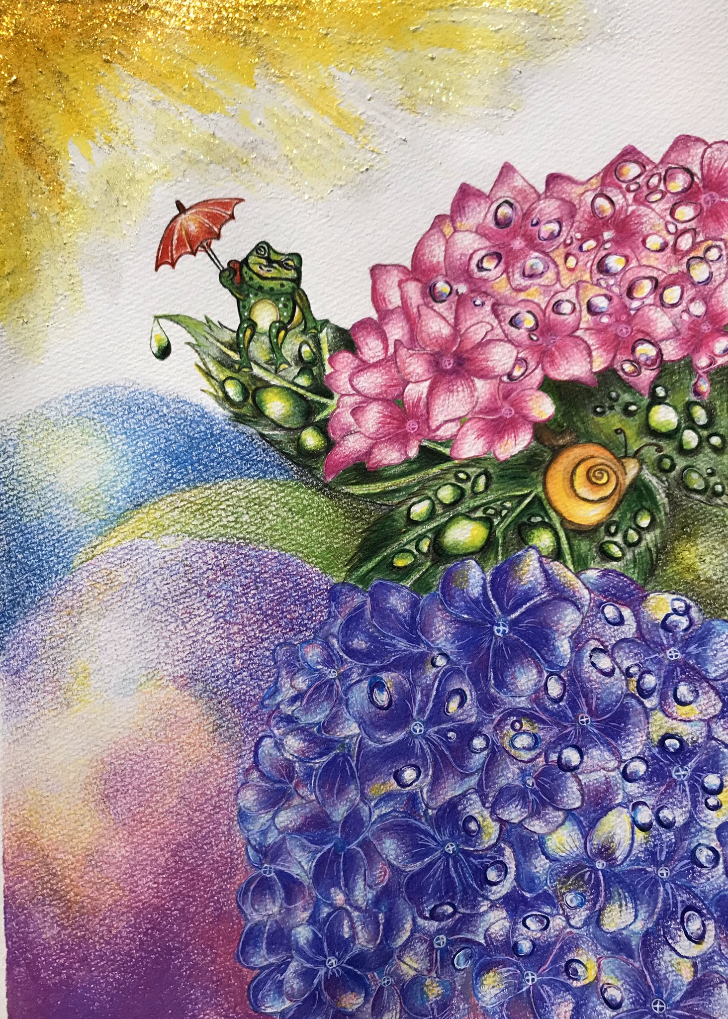 紫陽花イラスト Twitter Search Twitter