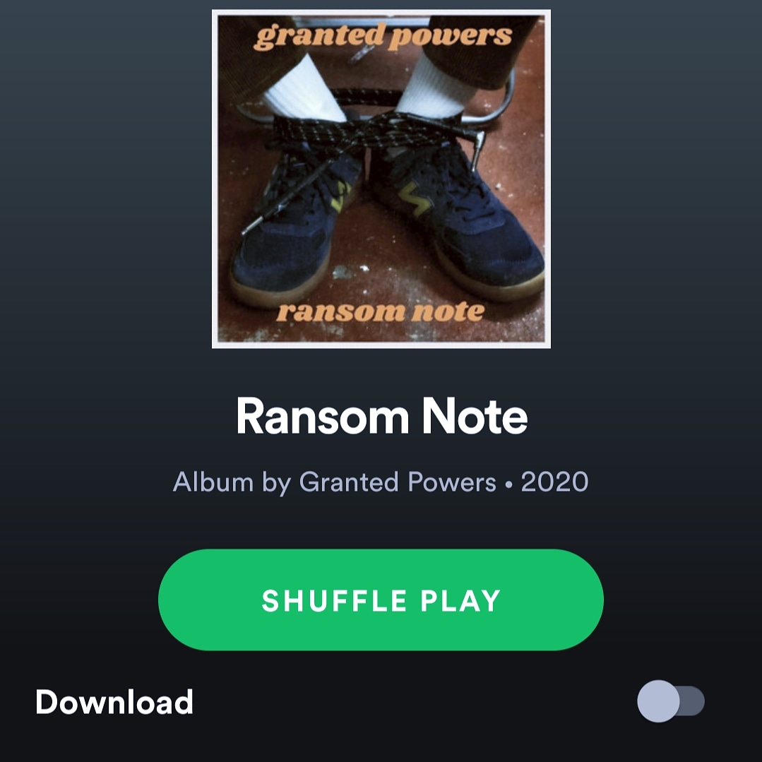 GrantedPowers's tweet photo. A new album for you my five Twitter followers https://t.co/lLS6chQjOX