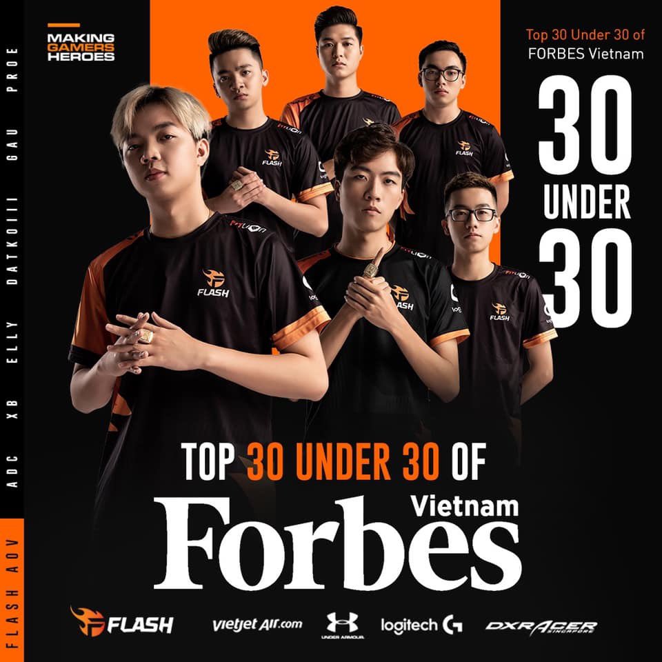 Congrats #teamflash ! Great work &amp; proud of you! 
First #Esport #ForbesUnder30 in #Vietnam