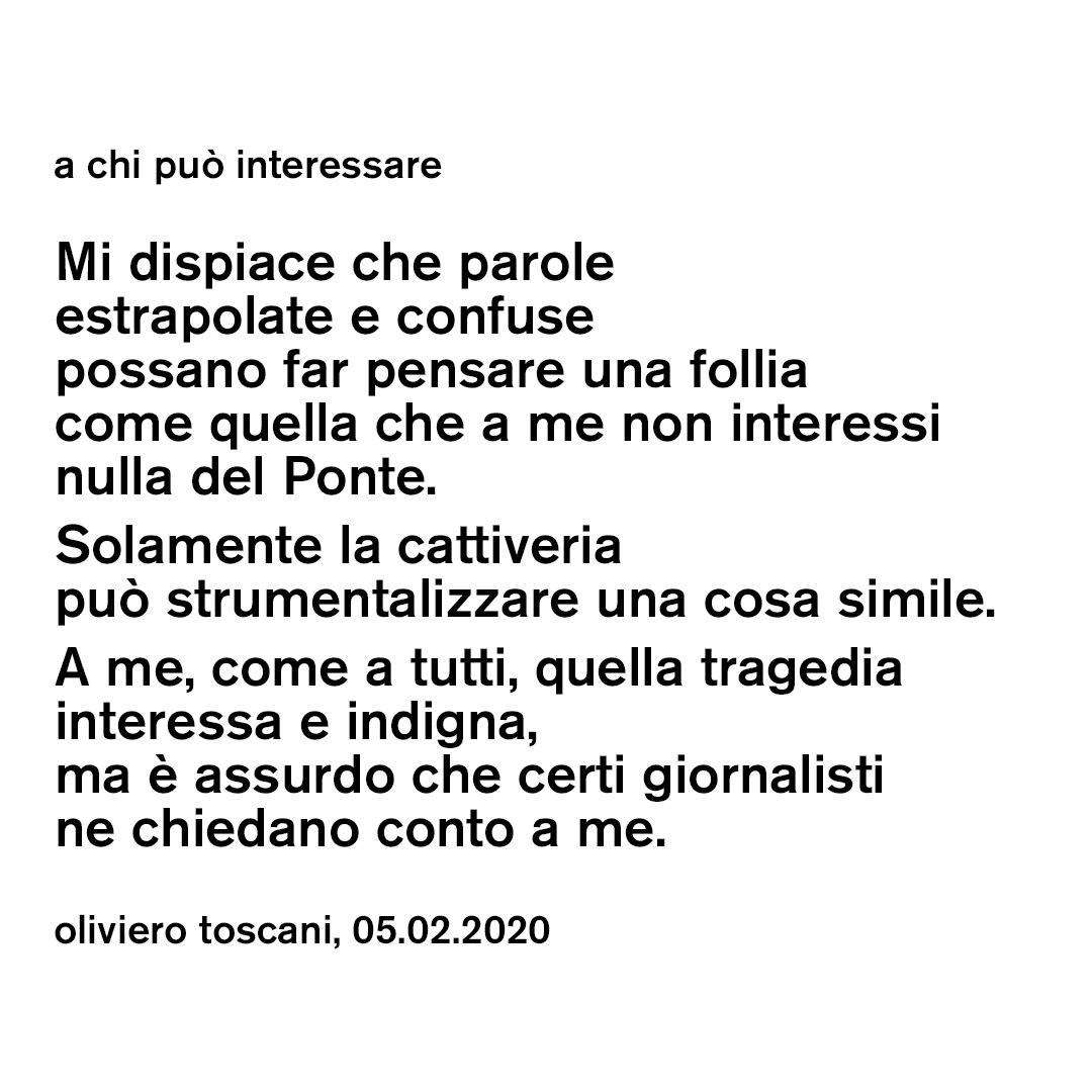 oliviero toscani (@otoscani) on Twitter photo 