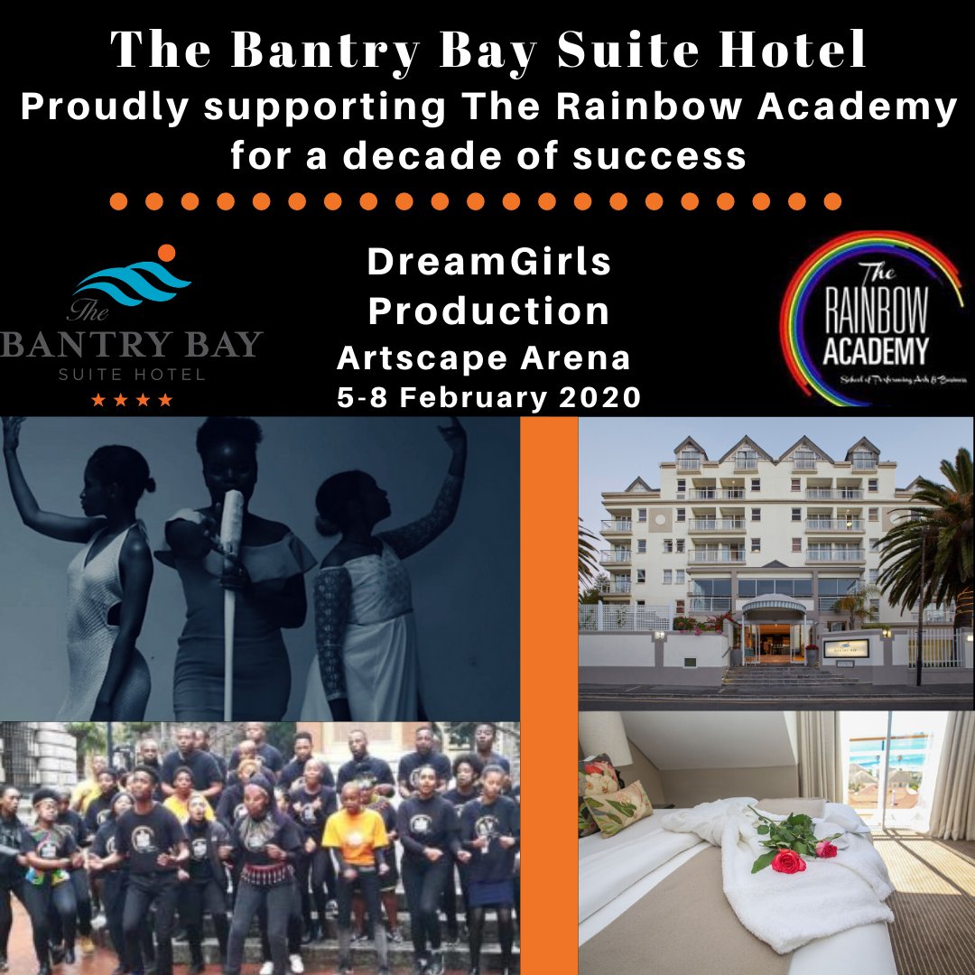 The Bantry Bay Suite Hotel supports The Rainbow Academy non profit School of Performing Arts. Please support their latest production The DreamGirls showing at Artscape Theatre from 5 to 8 February 2020 - for more info please visit buff.ly/39dnBWa