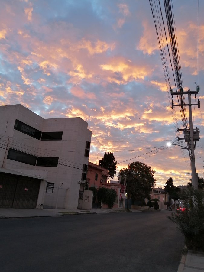 Así se vio el espectacular amanecer este miércoles en Pachuca