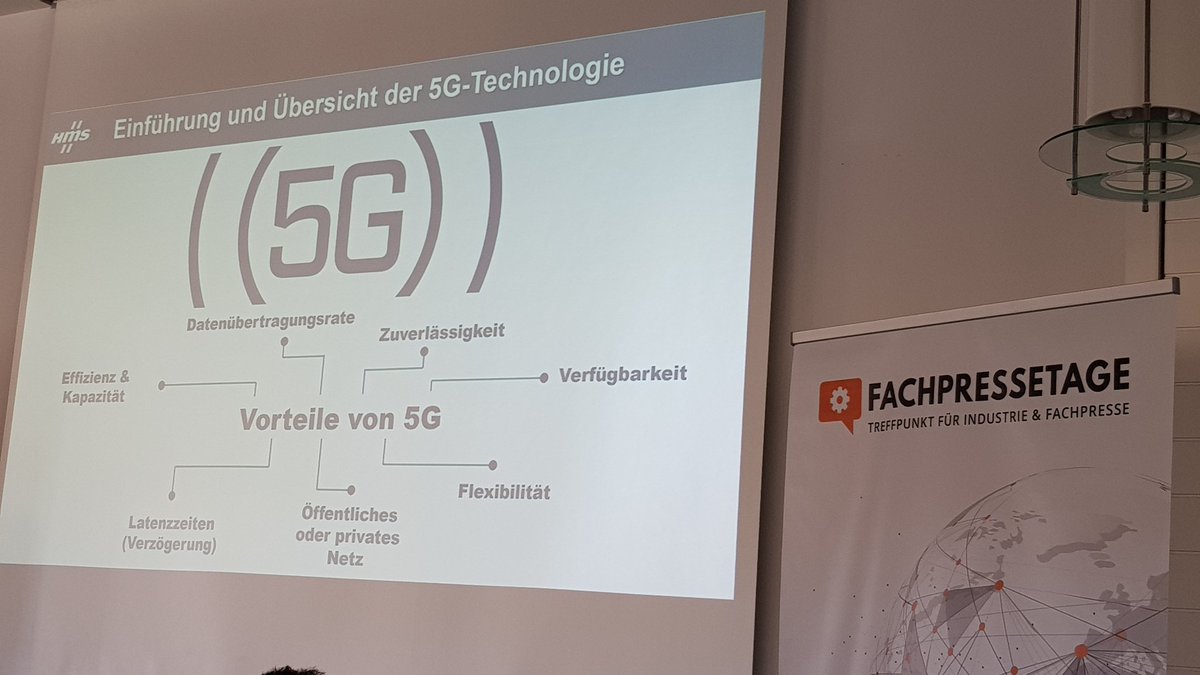 #5G bietet auch für die Industrie neue Möglichkeiten. <a href="/hmsnetworks/">HMS Networks</a>  bei #fachpressetage #iot