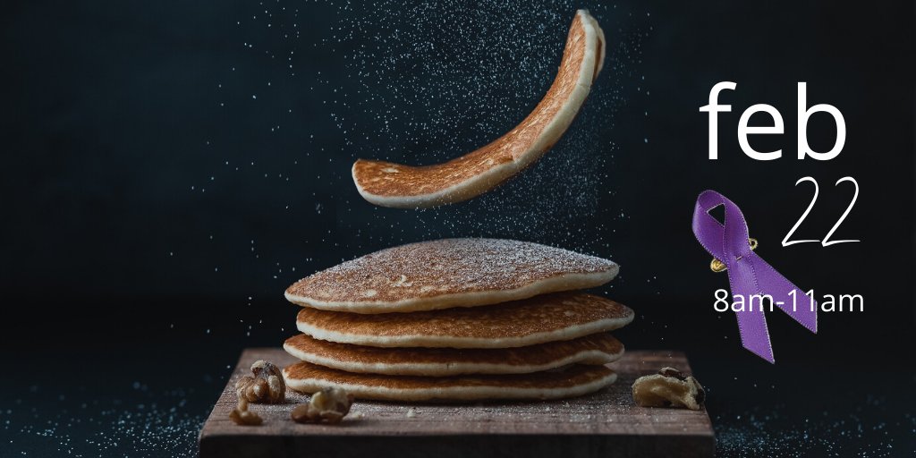 Mmmmmm.....
everybody loves pancakes for a great cause!💜
Come join #Charlotte's #pancreaticcancer community at <a href="/BfinnBallantyne/">Blackfinn Ballantyne</a> for a delicious start to your day on Saturday, February 22, 8-11am.  Get your tickets today!
pancakesforapurpose.org
#PancreaticCancer 
<a href="/lustgartenfdn/">Lustgarten Foundation</a>