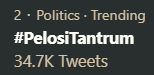 atlaswon's tweet photo. Disrespecting the institution, America, and the Americans recognized.

I give you #NancyPelosi of the #Democrats

It was in very bad taste Nancy. Just because you can does not mean you should. You feed into what our enemies near &amp; far want, division.

#PelosiTantrum
#STOU2020 https://t.co/l3mGhPSkjx