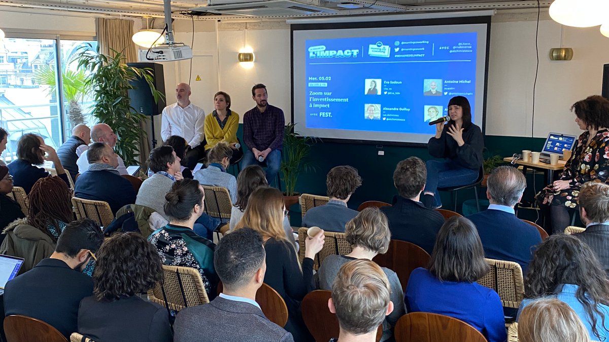 justemorning's tweet photo. #SemainedelImpact Saison 1 Episode 3 : Matinée "Zoom sur l'investissement à impact" avec @Eva_Sdn de @LITAco_ @antoinemichel11 de @Investetplus Alexandre Guilluy de @AlchimistesCo @AnneGerset de @makesense et @Tech_for_goodfr ! https://t.co/5TXgTSmRR6