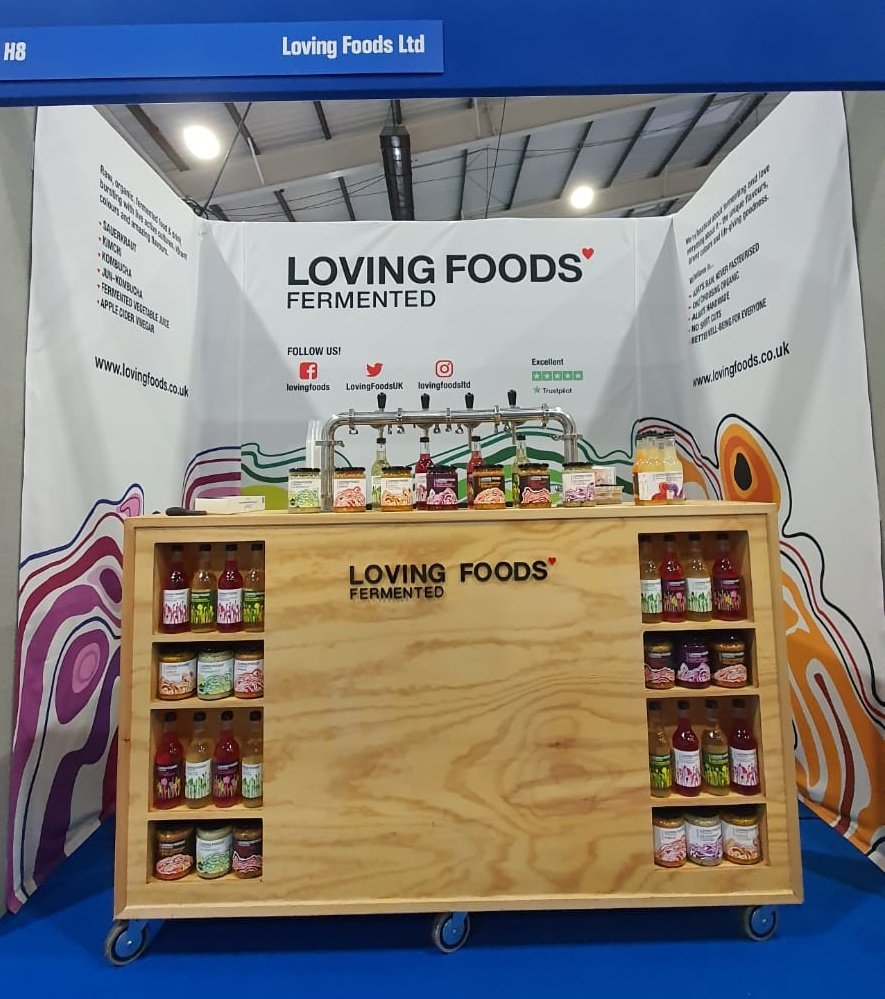 We're at The Source Trade Show in Exeter today with our Kombucha Bar. Stand H8. <a href="/SourceFoodDrink/">The Source trade show</a> #tradeshow #foodanddrink #fermentedfood #kombuchabar #kombucha  #Exeter
