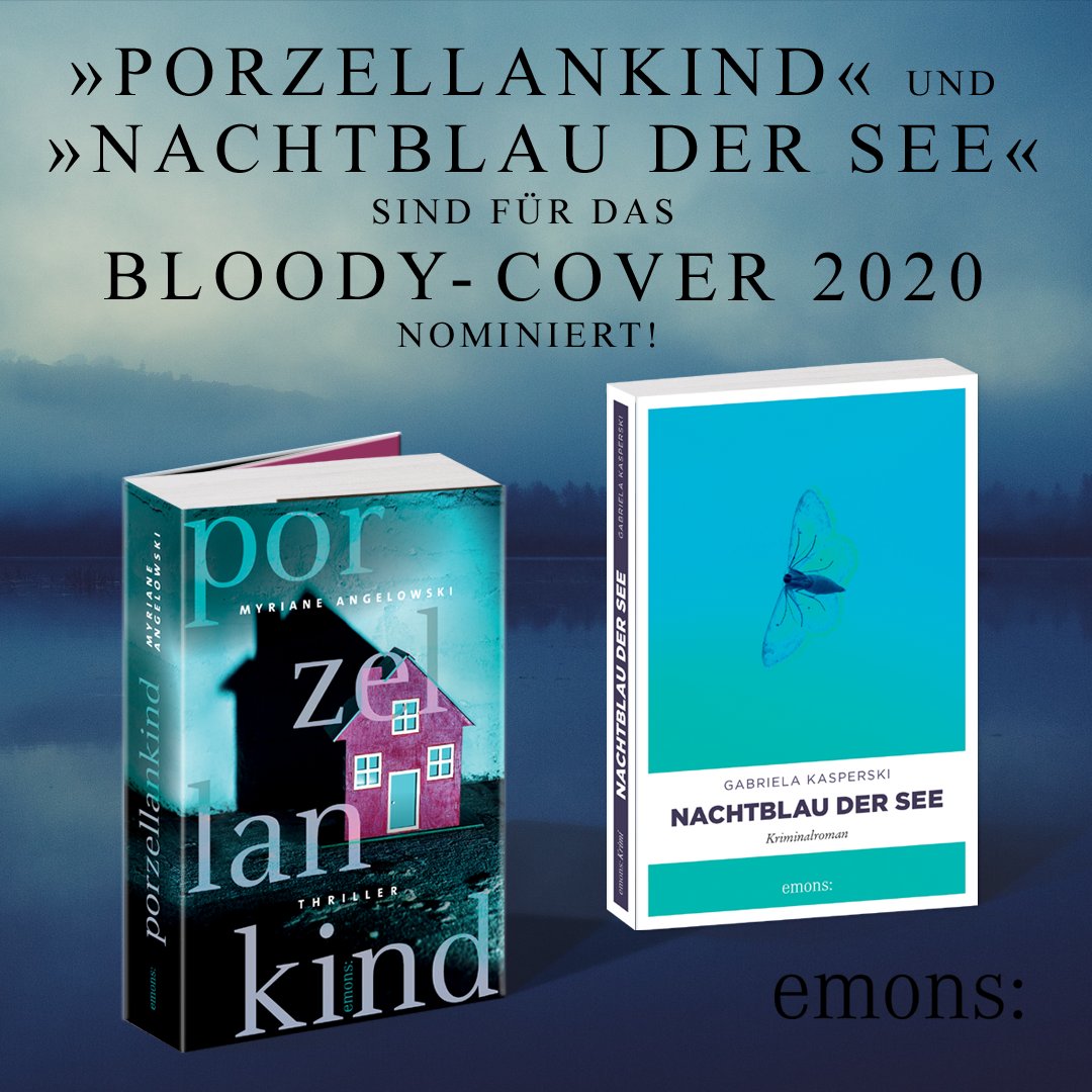 Glückwunsch, Myriane Angelowski und Gabriela Kasperski! 
Bereits zum 19. Mal wird das schönste Krimi-Cover des letzten Jahres eines deutschsprachigen Autors gesucht! Dazu wählte die Jury aus fast 600 Krimi-Neuerscheinungen aus 2019 zwölf Finalisten aus. #bloodycover