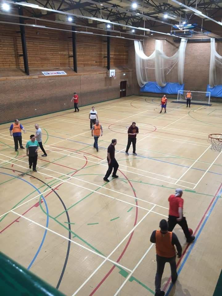 FerryhillLadder's tweet photo. Our National Lottery Community Funded Happy Monday's Men's Group enjoyed another great game of Walking Football yesterday...getting fitter, happier and making new friends 😀#ferryhill #bettermentalhealth @TNLComFund https://t.co/DrnmD21Vrf