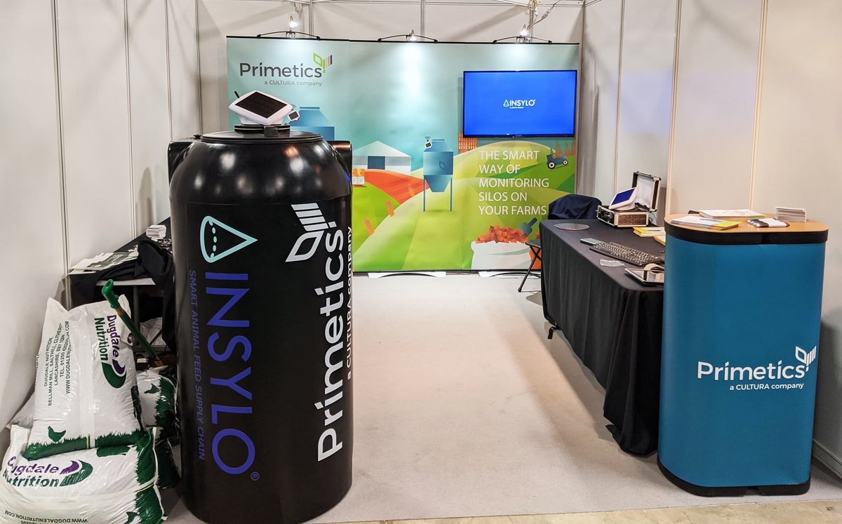 primetics's tweet photo. We are here and ready, in Hall 3, come and see us today at stand P47A and find out more about Insylo. @Dairy_TechUK
The smart way of monitoring silos on your farms.
#DairyTech #Primetics #Insylo https://t.co/mH9NppDNGV