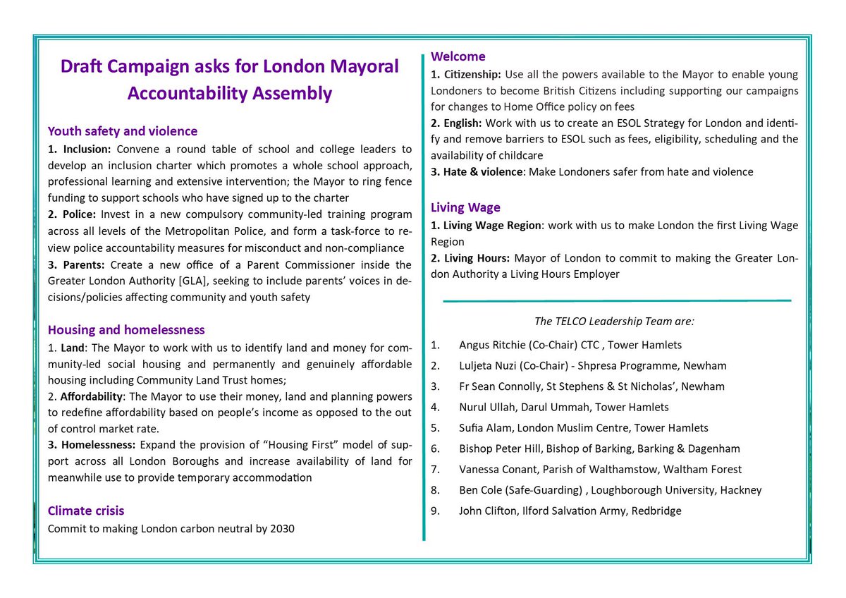 telcocitizens's tweet photo. Looking forward to our Annual Meeting & Awards: 6.30pm, 5th Feb @UEL_News. We’ll be celebrating achievements & planning ahead for the London Mayoral Accountability Assembly on April 21st. @BDcitizens @THCitizens @RedbridgeCit @WfCitizens @HackneyCit @NewhamCitizens @CitizensUK https://t.co/L6T1OWLwoC