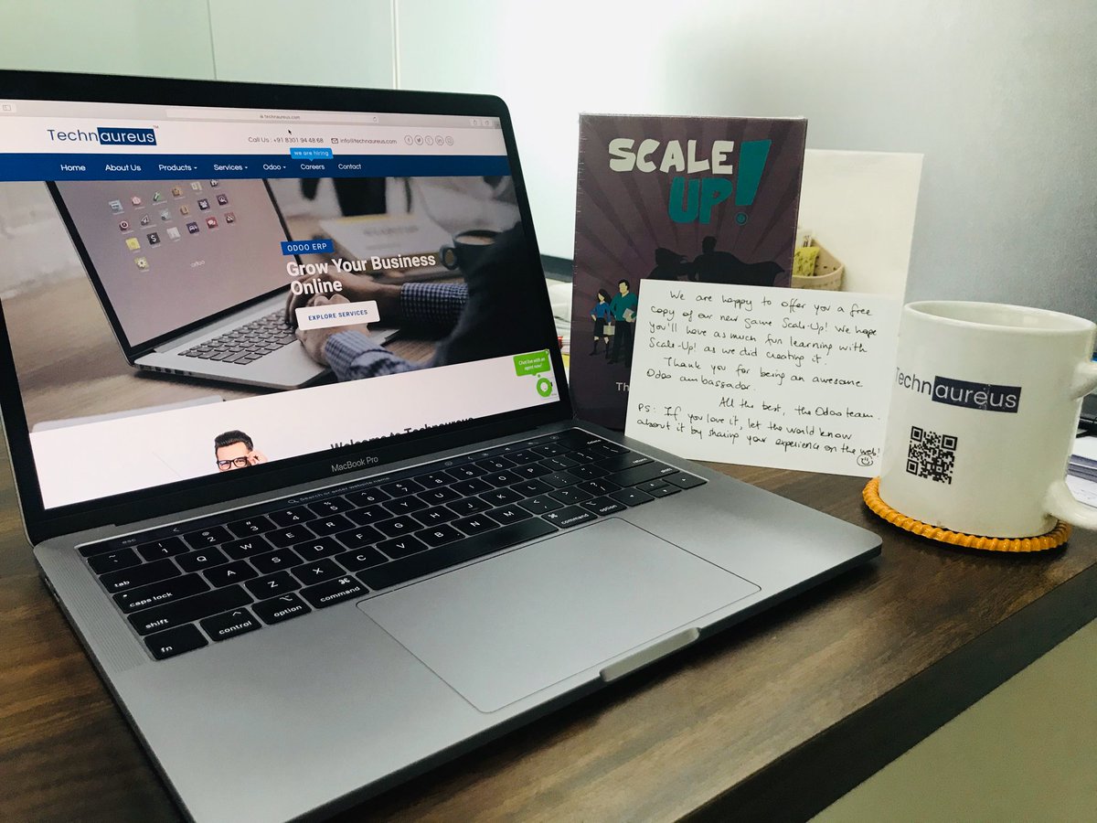 Odoo scale up was given to technaureus from Odoo 