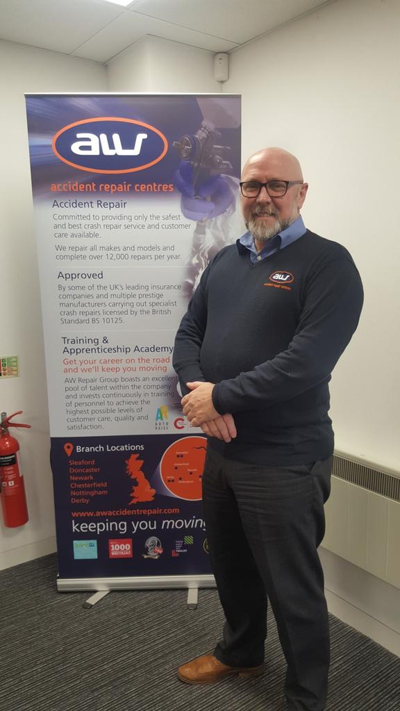 2nd meeting yesterday was at @AWCrashRepair Beeston with Ian Pearson - Compliancy and Training Manager. We spoke about their multi skilled #apprentices and plans to recruit more later in the year. Ian said they measure ROI and some apprentices are exceeding expectations already!