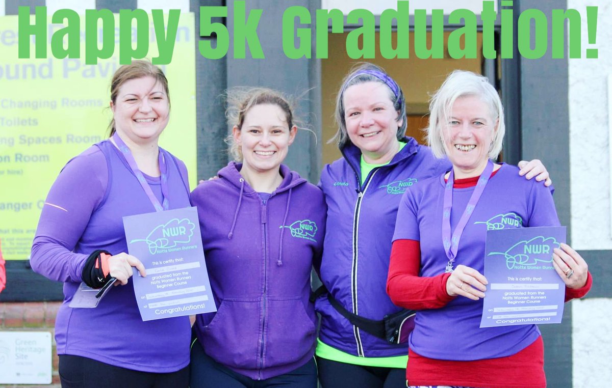 Nottswr's tweet image. Happy Graduation Day for last weekend to our newest recruits to the Hadden Hurricanes! More ladies will graduate in group this week and we're so pleased that we could support you at the Forest Rec parkrun during your first 5k run 🎉 Welcome to the Purple Army ladies!