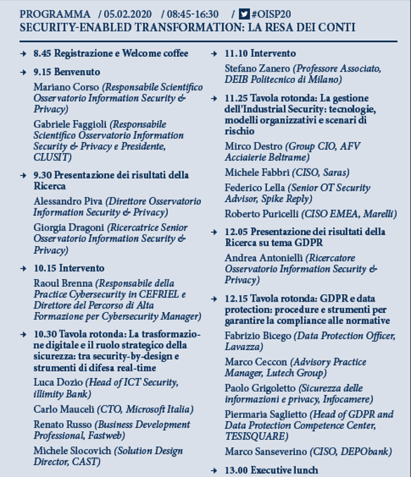 infocamere's tweet photo. #ICincontra oggi siamo a Milano al convegno "Security-enabled transformation: la resa dei conti" per parlare di #GDPR e #dataprotection 👉 https://t.co/g72MiF8GoG #OISP20 @Osserv_Digital @dicoweb @LutechGroup @Cefriel @illimitybank @microsoftitalia @Clusit @TESISQUARE @MIP_PoliMi https://t.co/IGZO6jhC0f