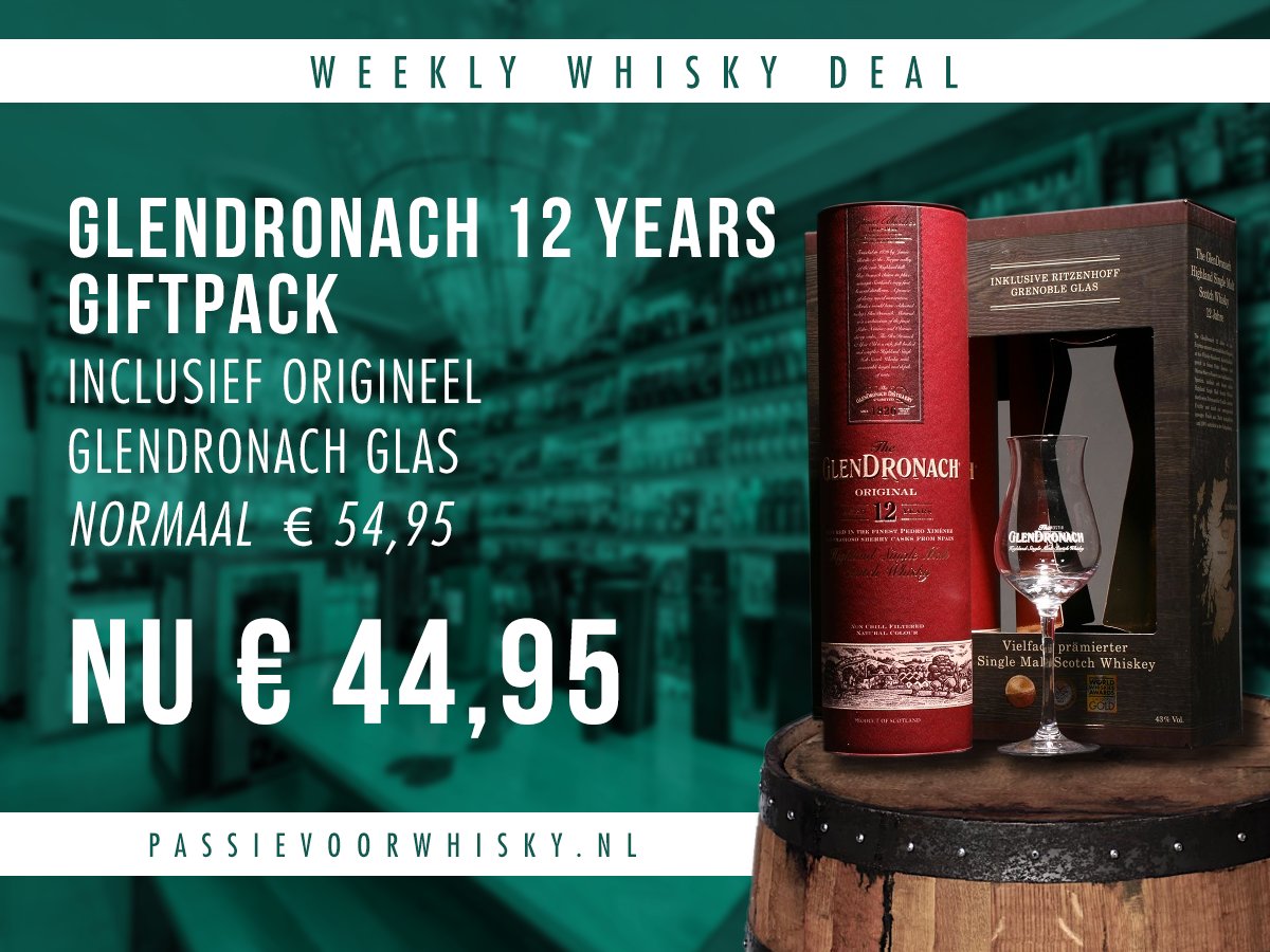 🍹 GlenDronach 12 yrs original + glas nu € 10,- korting 🍹 - mailchi.mp/passievoorwhis…