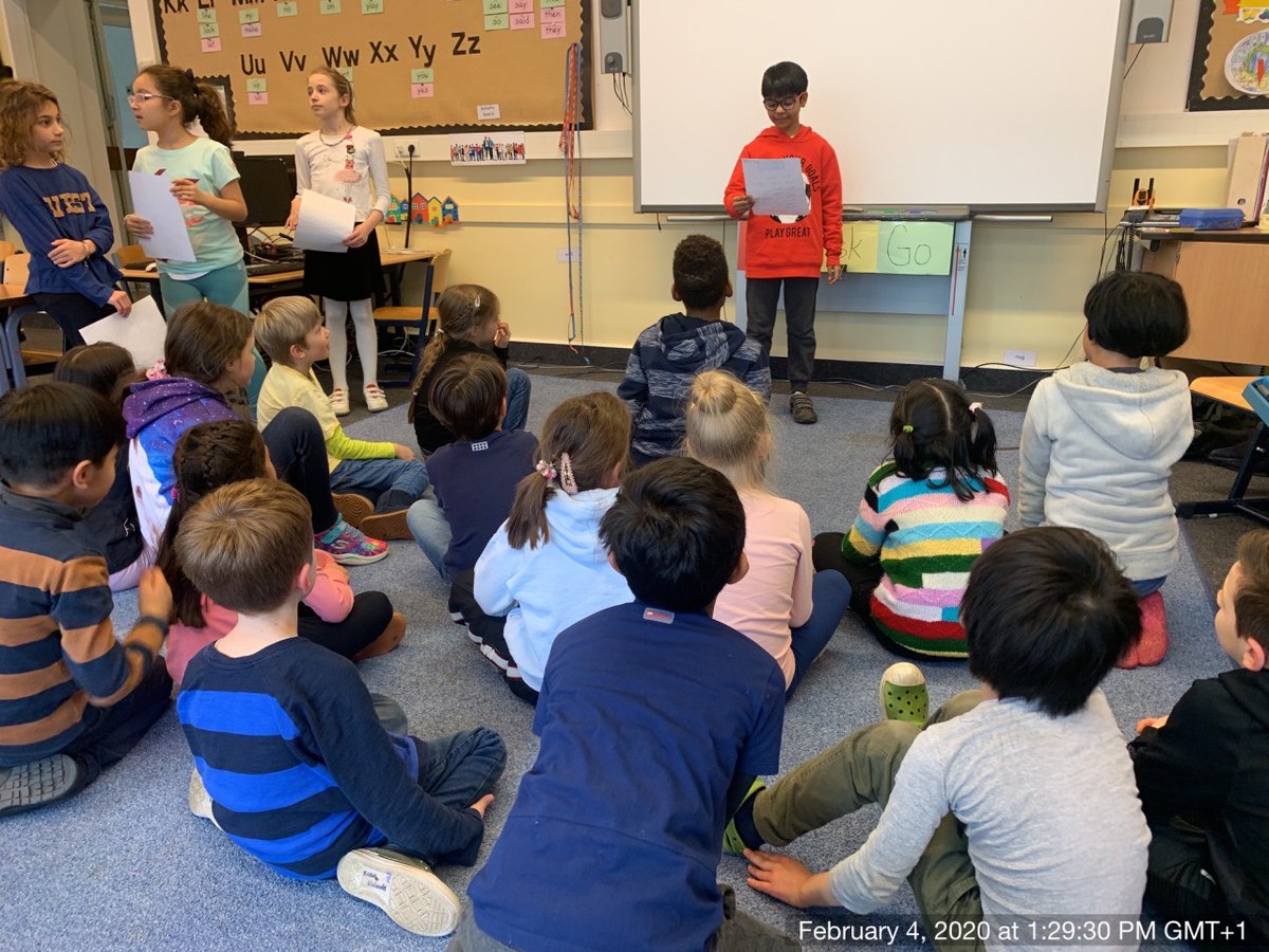 AdinJunuzovic's tweet photo. A big thank you to @Grade3Ishr for coming and sharing their poetry with us.  We had the chance to discuss with authors and get good peer insight.  We took it and are working on our own poetry as a way to express ourselves.  
@ISHRLearns @jennylee_teach @JamesBr97615113 https://t.co/YOXiUIb6QR