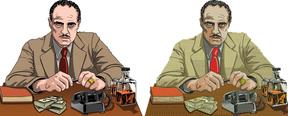 webbrainsol's tweet image. Embroidered the Godfather craft👌
Hit like if this is your favourite movie📽
#gangster #don #thegodfather #customdigitizing #digitizing #stitchery #WebBrainSolutions