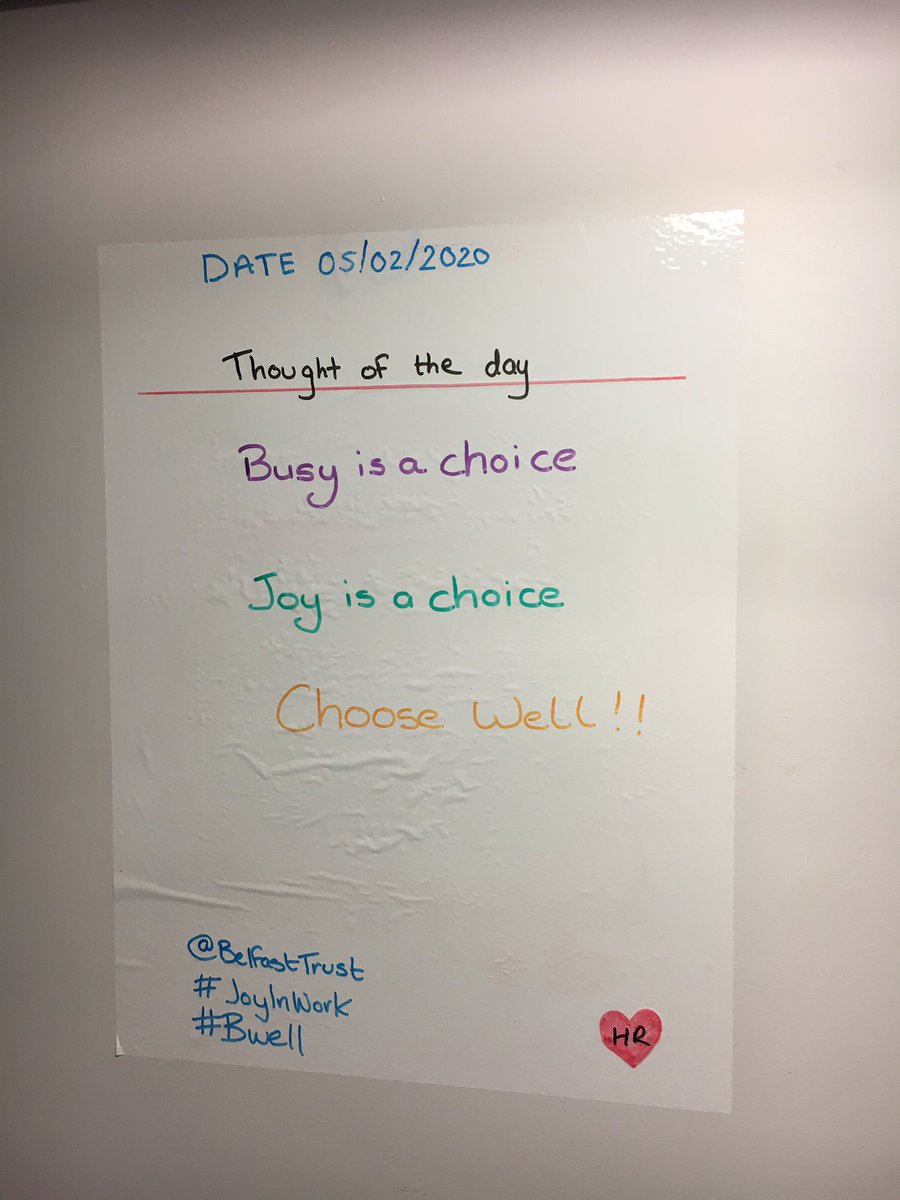 Georgette_mcali's tweet photo. #ThoughtOfTheDay... In life we all have choices to make, our advice is CHOOSE WELL #bWell #YourHR #MindUrMind #JoyInWork @BelfastTrust https://t.co/jRdX8TRUOd