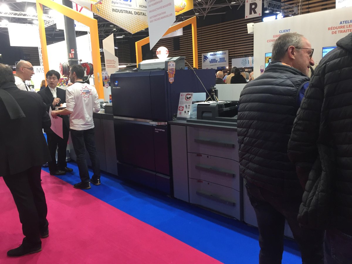 datamaster_FR's tweet photo. Konica Minolta a fait son entrée sur le marché de l’impression toner haut-volume avec la nouvelle série AccurioPress, présente en avant première en France au salon C!PRINT. 

#KonicaMinolta #DataMasterLab #CPRINT2020 #toner #AccurioPress https://t.co/XoV6vBIGMl