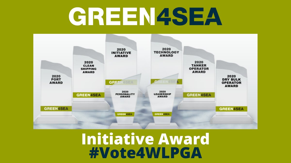#WLPGA has been nominated to the <a href="/green4sea/">GREEN4SEA</a> Initiative Awards for adding value to the maritime industry by addressing the benefits of using #LPG as a #marine fuel. 

Thank you for you support us by voting here👉bit.ly/38HJsoa 🚢⚓️