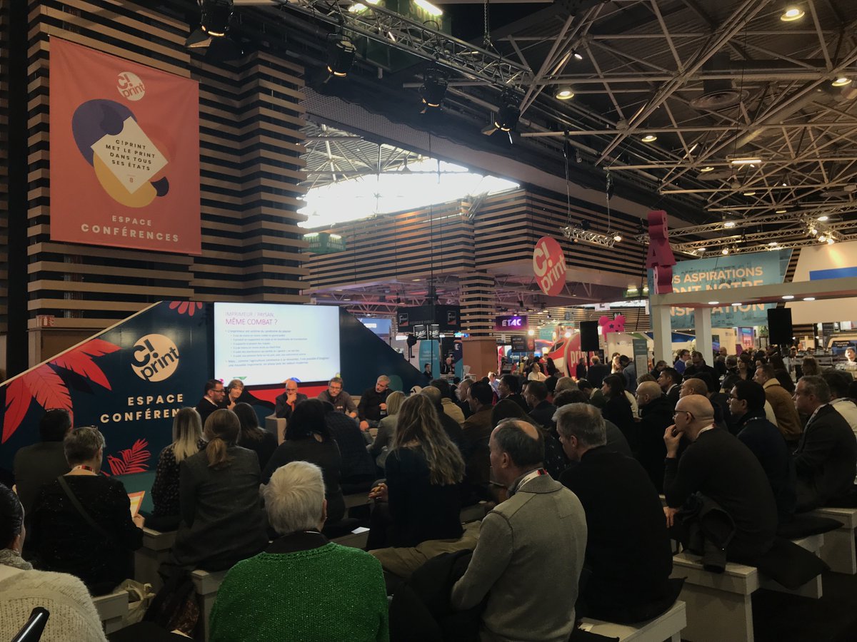 Salon_CPrint's tweet image. La conférence &quot;Réussir un projet Web-to-print&quot; c&apos;est maintenant   à l&apos;espace conférence avec Didier Belin (Imprimerie Européenne), Jean-Marc Goldstein (E-Cervo), Ludovic Martin (ADESA-Smartlabel) et Marc Tourneroche (Darius Print) !  #cprint #cprint2020 #webprint #conference