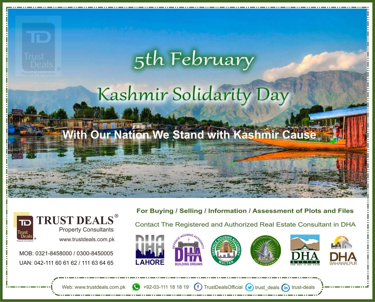 trust_deals's tweet photo. With our nation we stand with Kashmir cause.
#kashmir
#kashmirday
#5feb
#5thfeb2020
#kashmirsolidarityday https://t.co/H54vjoKRAk