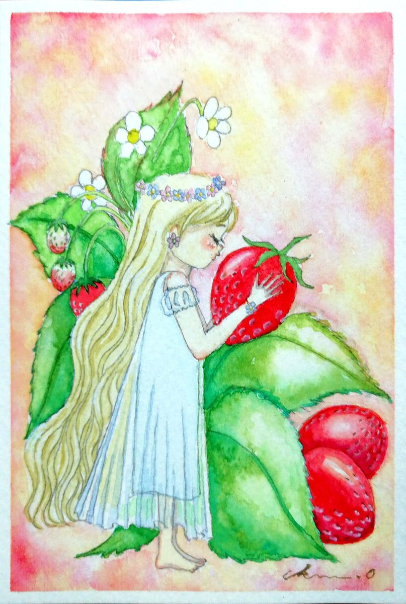 2月になったのでフォロワーさんに自己紹介しようぜ 透明水彩で絵を描きます きよのイラスト