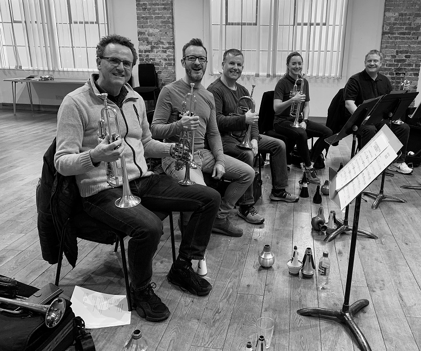 BPO_orchestra's tweet photo. It's all smiles as rehearsals are in full swing for @BPO_orchestra Brass this Sunday (9 Feb) @brightdome. Join us for a thrilling concert featuring works by #Gabrieli, #Purcell, #Koetsier & more. Tickets from £14.50 (50% student/U18 discount) from https://t.co/hVUhEqUsrE https://t.co/T6XkQCipmC