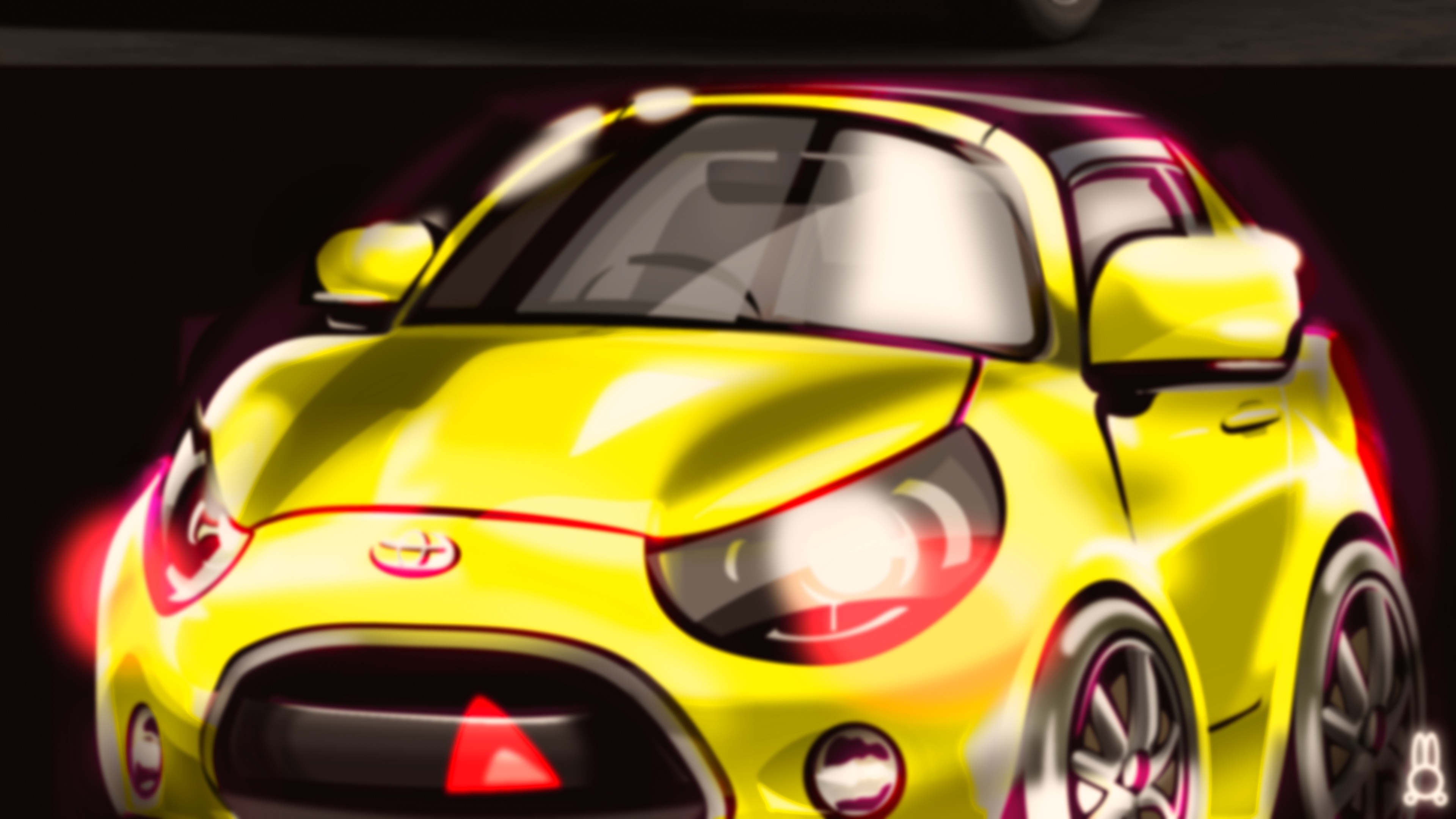れとろみらい ぼかし塗りやってみました Toyota Sfr ゆる車 イラスト T Co Voh31dt2zf Twitter