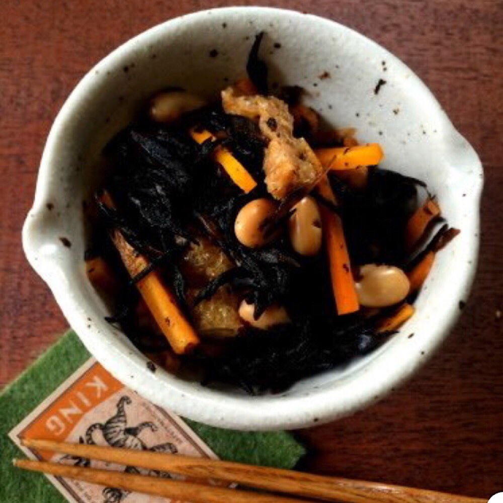 山本ゆり Syunkon レンジは600w 乾燥ひじきは戻す前で大さじ3ですー すみません