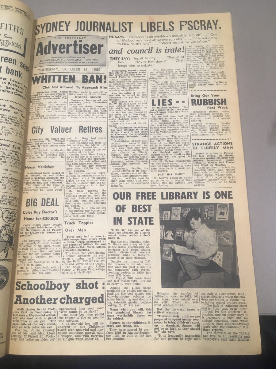 the following week a Sydney journalist called Footscray out on its over-the-top response to the brawl and called the suburb a xenophobic (fair) industrial wasteland (hey!). pandemonium ensued