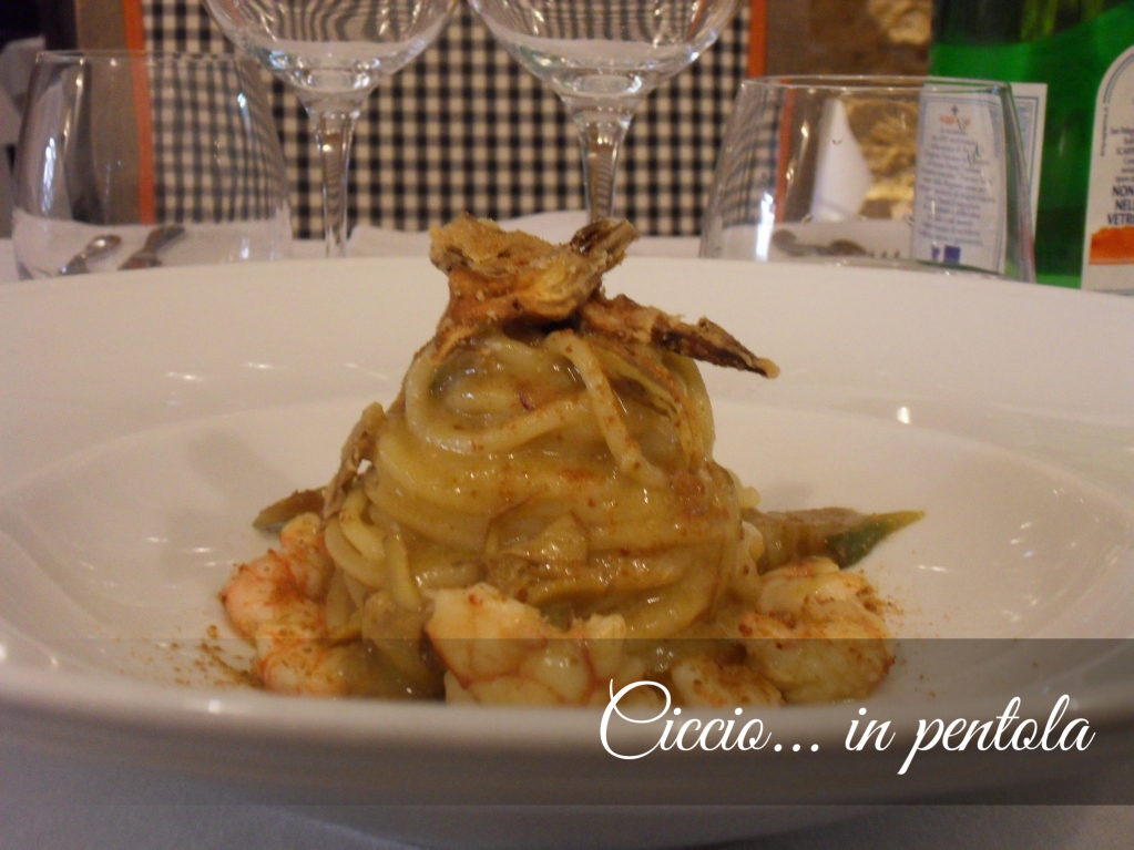 #Pasta con #carciofi #gamberi e #bottarga 
Una nuova proposta gastronomica firmata @CiccioInPentola 

#CiccioInPentola #GastronomiaSiciliana #Ristorante #RistoranteDiPesce #Palermo #Sicily #PrimiPiatti #Pasta #PastaCarciofiGamberiBottarga 
 bit.ly/2Rijfab