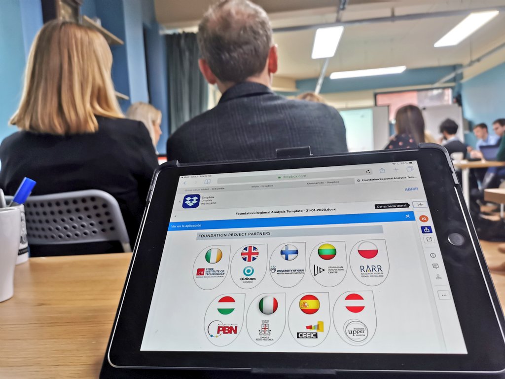 "Regional Analysis rationale, methodology and deadlines" 🇪🇺

John Hobbs from <a href="/CIT_ie/">CIT is now MTU - Munster Technological University</a> presents to the rest of the partners of <a href="/FOUNDATION_EU/">FOUNDATION</a> the Irish regional analysis in building resilience to industrial structural change 🏭