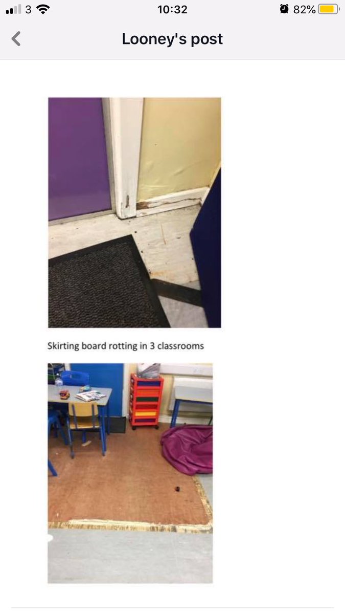 Carolin62763277's tweet photo. @BrendanHowlin @joeliveline @McHughJoeTD @MaryLouMcDonald @MichealMartinTD @LeoVaradkar @IrishTimes @cooper_m @ipkehoe @ylimelogan @Independent_ie @ThomasByrneTD @ReginaDo
This type of damage is daily in the school. How can we keep the students safe without solid walls? https://t.co/TNOaJtSHcF