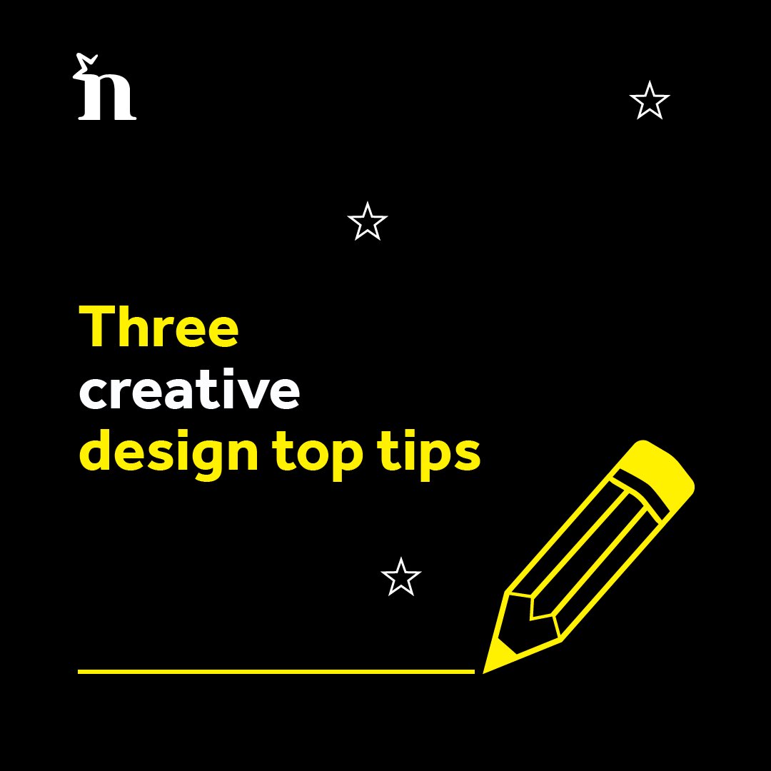 Our creative director Ben Gerrard shared some of his top tips  wearenorthstar.co.uk/3-creative-des… #brighterthinking #creative #brandingagency