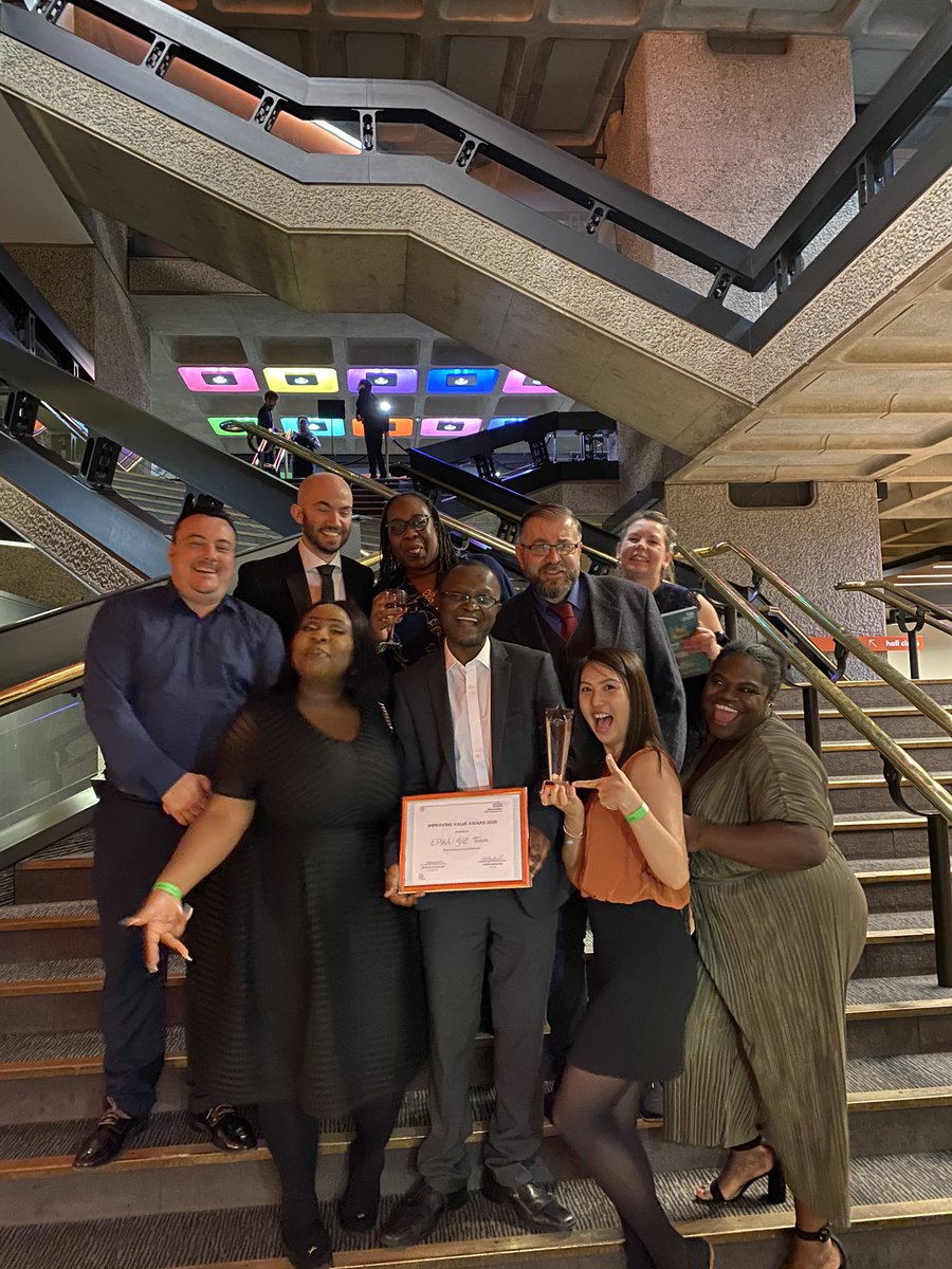 Still in shock this happened last night! Winners of the ‘Improving Value’ award!!! So pleased to be part of this amazing team!