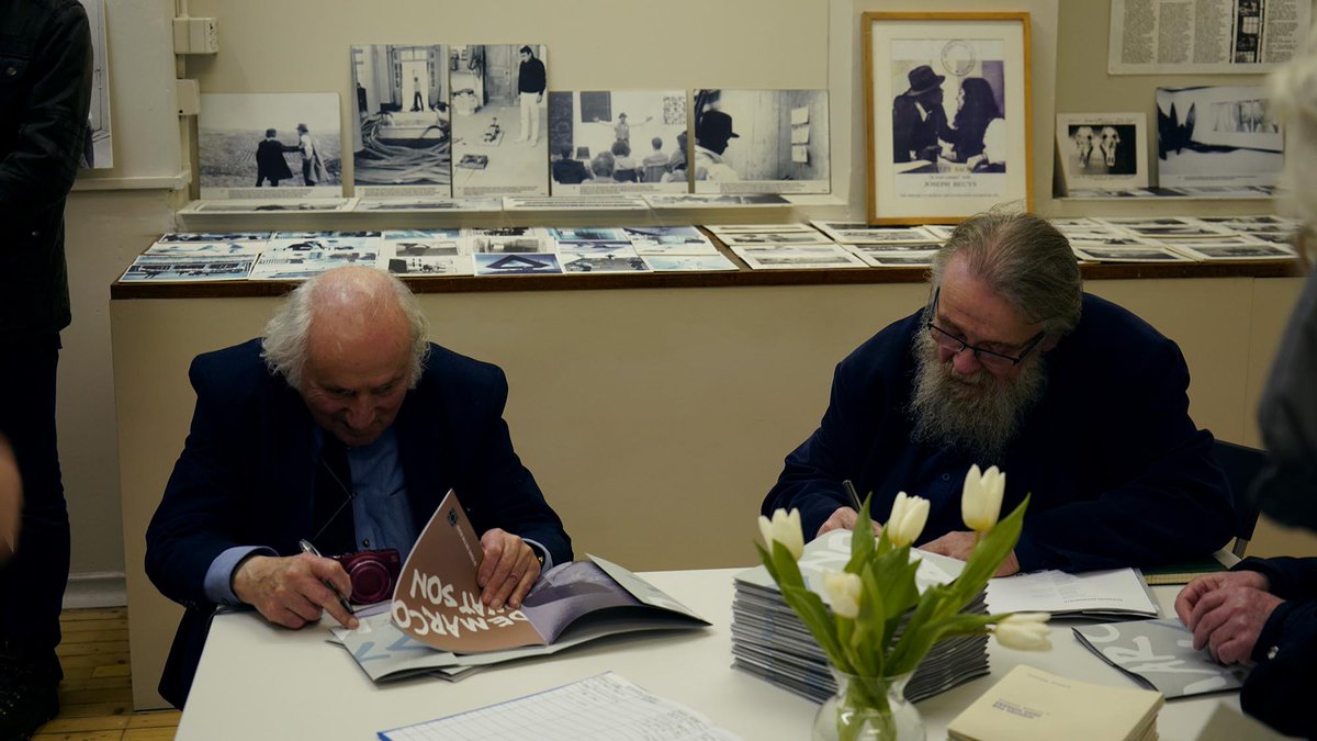 We are open today at 1pm and we look forward to having you!
Here are some images from the Private View event on the 16th January 2020. (Credit: Barrie Barreto)
>> Demarco - Watson << '50 Years on the Road'