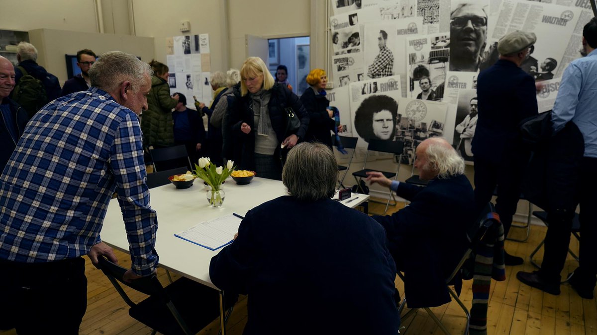 DemarcoArchive's tweet photo. We are open today at 1pm and we look forward to having you!
Here are some images from the Private View event on the 16th January 2020. (Credit: Barrie Barreto)
>> Demarco - Watson << '50 Years on the Road' https://t.co/1NqwGhruss