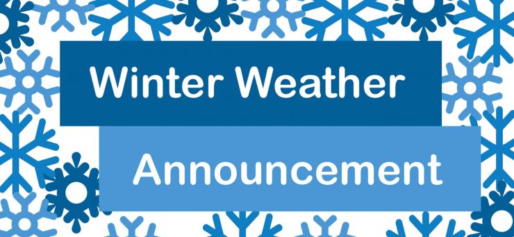 Good morning, classes have been canceled for Wednesday, February 5, 2020, due to the winter weather. Stay safe Eagles!