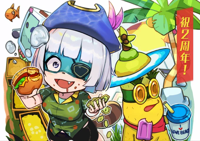 vacation simulator! #ぽこあーと 