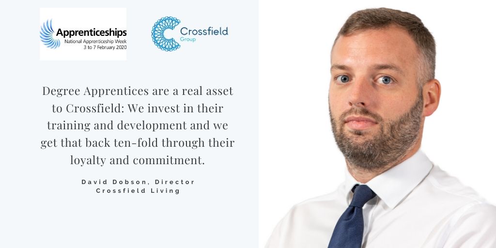 Crossfield Living Director, David Dobson joined our Degree Apprentice Quantity Surveyor Samantha Smith on <a href="/bbcmerseyside/">BBC Merseyside</a> this morning for #apprenticeshipweek. He spoke about the benefits of degree apprenticeships in training the next generation of construction professionals.