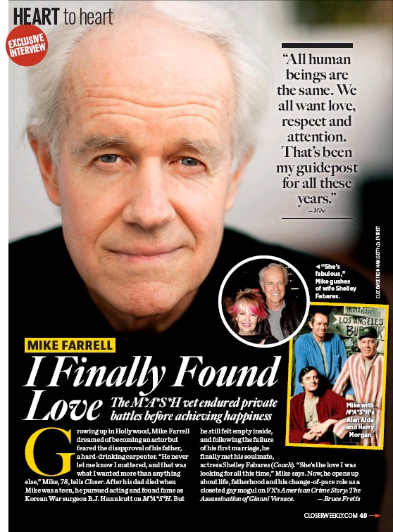 February 6:Happy 81st birthday to actor,Mike Farrell(\"M*A*S*H\") 